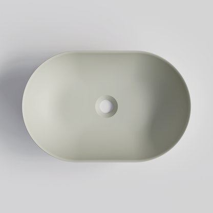 OVAL LIGHT GREY VILLASTON BATHROOM BASIN