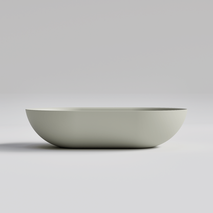 OVAL LIGHT GREY VILLASTONE BATHROOM BASIN