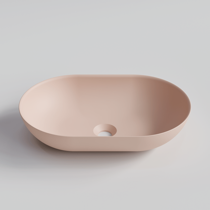 OVAL PINK VILLASTONE BATHROOM BASIN
