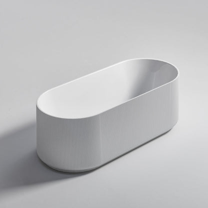 PILLAR ACRYLIC 1700 FREESTANDING BATH GLOSS WHITE