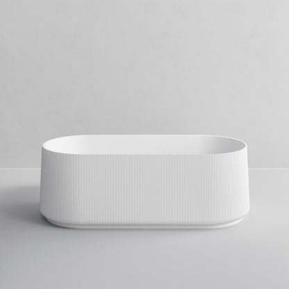 PILLAR ACRYLIC 1700 FREESTANDING BATH MATTE WHITE