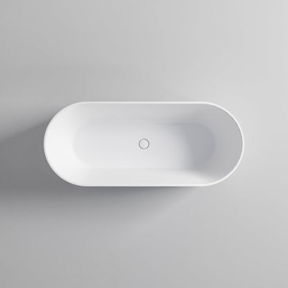 PILLAR ACRYLIC 1700 FREESTANDING BATH MATTE WHITE