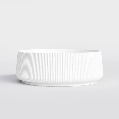 ROUND WHITE PILLAR BATHROOM BASIN