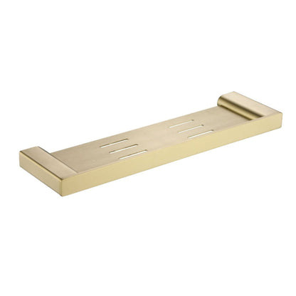 CODE PURE 400 METAL SHOWER SHELF BRUSHED BRASS
