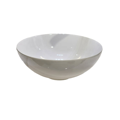 ROUND GLOSS WHITE CERAMIC BATHROOM BASIN