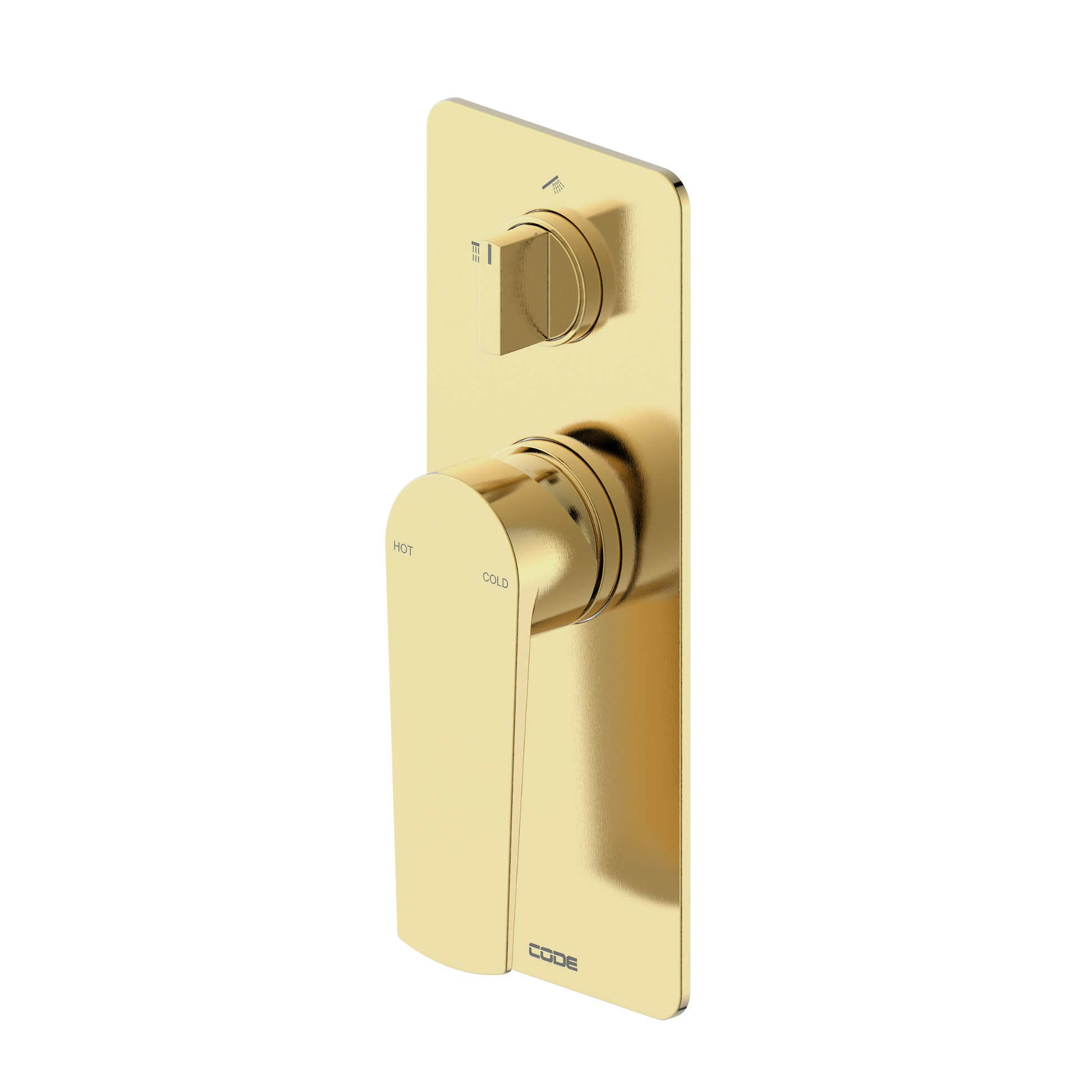 CODE PURE DIVERTER SHOWER MIXER BRUSHED BRASS