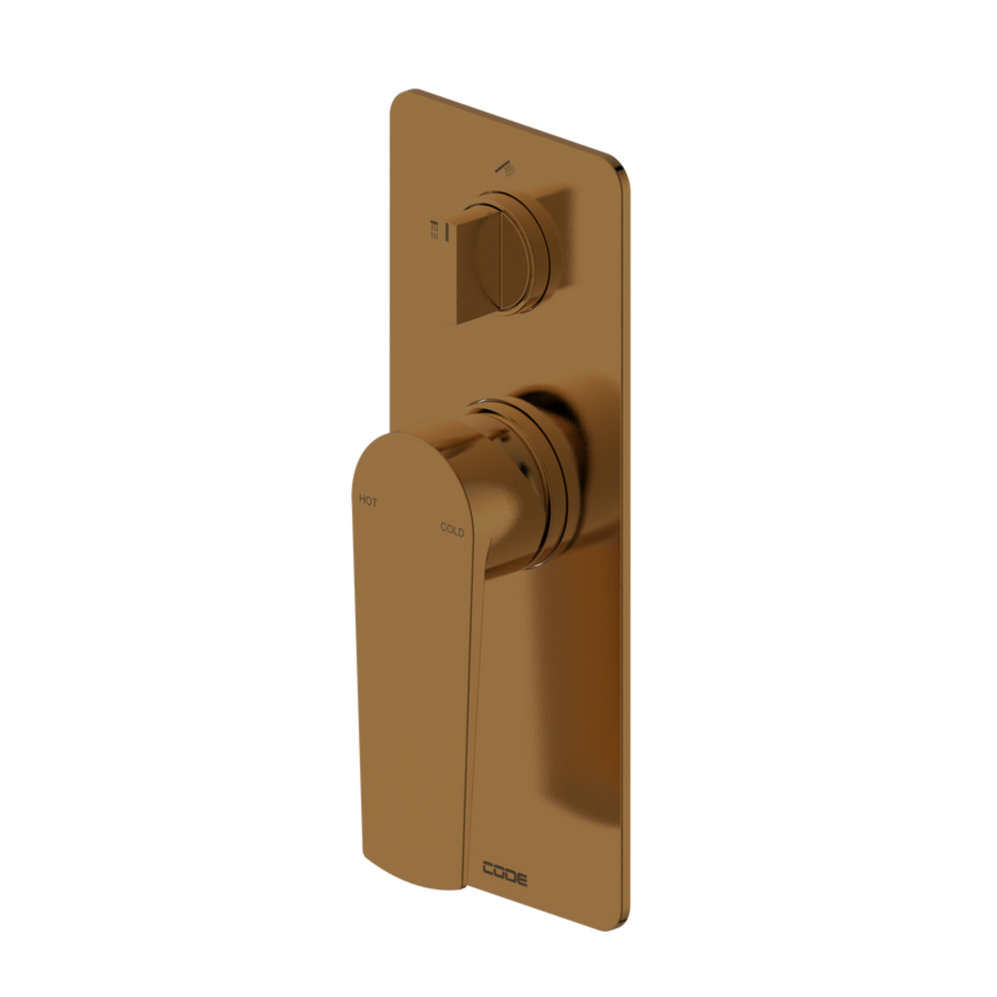 CODE PURE DIVERTER SHOWER MIXER BRUSHED COPPER