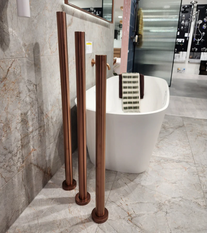 CODE PURE FREESTANDING HEATED TOWEL RAIL BRUSHED COPPER