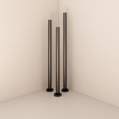 FREESTANDING HEATED TOWEL RAIL GUNMETAL