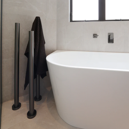 CODE PURE FREESTANDING HEATED TOWEL RAIL GUNMETAL