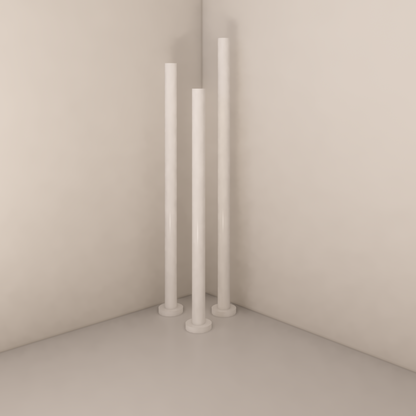 FREESTANDING HEATED TOWEL RAIL MATTE WHITE