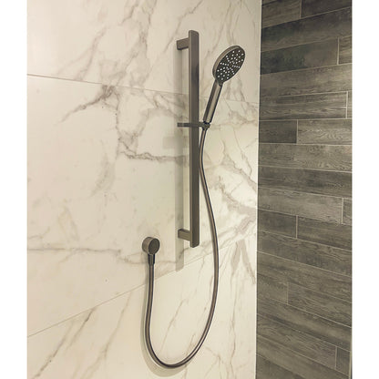 CODE PURE ROUND ADJUSTABLE SLIDE SHOWER GUNMETAL