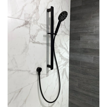 CODE PURE ROUND ADJUSTABLE SLIDE SHOWER MATTE BLACK
