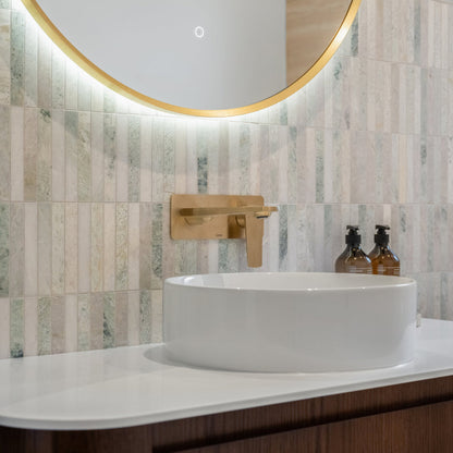 ROUND GLOSS WHITE CERAMIC BATHROOM BASIN