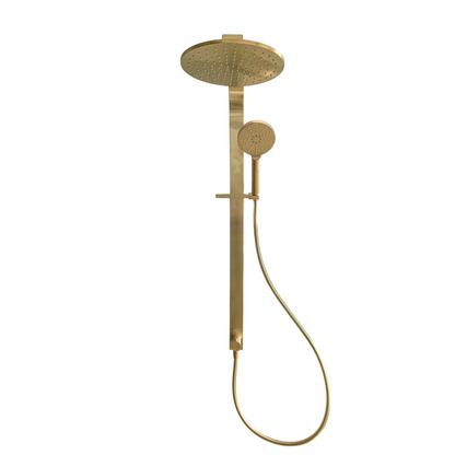 CODE PURE ROUND SHOWER COLUMN 3 FUNCTION BRUSHED BRASS
