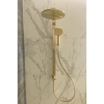 CODE PURE ROUND SHOWER COLUMN 3 FUNCTION BRUSHED BRASS
