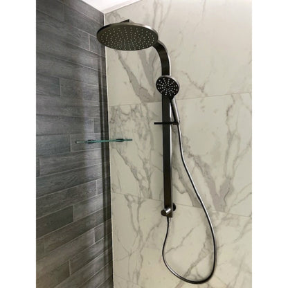 CODE PURE ROUND SHOWER COLUMN 3 FUNCTION GUNMETAL