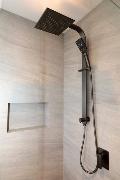 CODE PURE SQUARE SHOWER COLUMN 3 FUNCTION GUNMETAL
