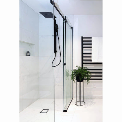 CODE PURE SQUARE SHOWER COLUMN 3 FUNCTION MATTE BLACK
