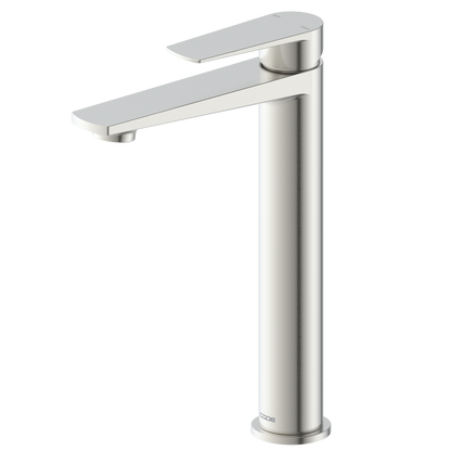 CODE PURE TALL VESSEL BASIN MIXER BRUSHED NICKEL
