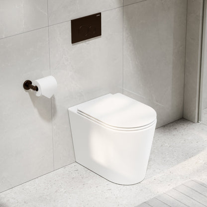 CODE PURE TYPHOON INWALL TOILET SUITE | BRUSHED BRONZE BUTTON
