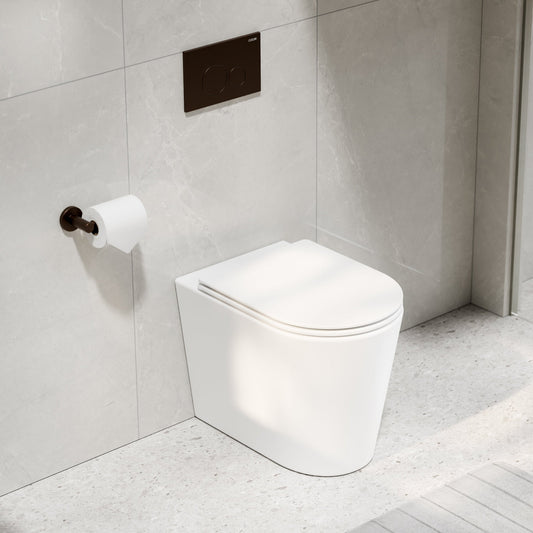 CODE PURE TYPHOON INWALL TOILET SUITE | BRUSHED BRONZE BUTTON