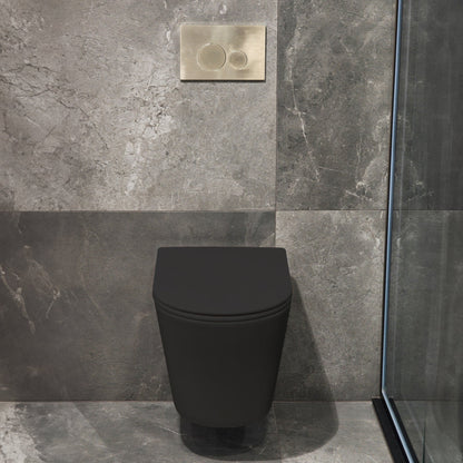 WALL HUNG TOILET SUITE MATTE BLACK