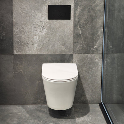 WALL HUNG TOILET SUITE MATTE BLACK
