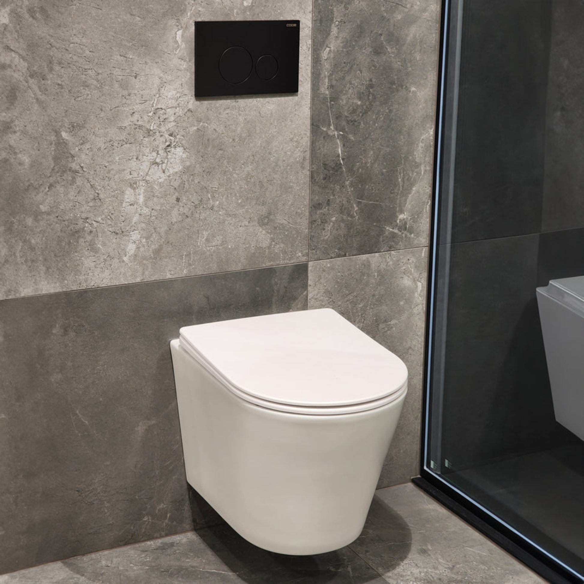 WALL HUNG TOILET SUITE MATTE BLACK