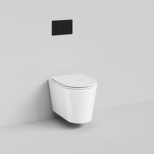 CODE PURE TYPHOON WALL HUNG TOILET SUITE | MATTE BLACK BUTTON