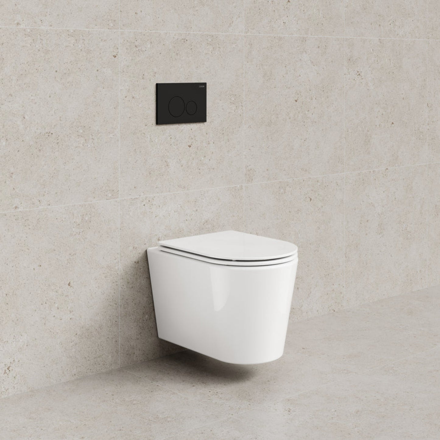 CODE PURE TYPHOON WALL HUNG TOILET SUITE | MATTE BLACK BUTTON