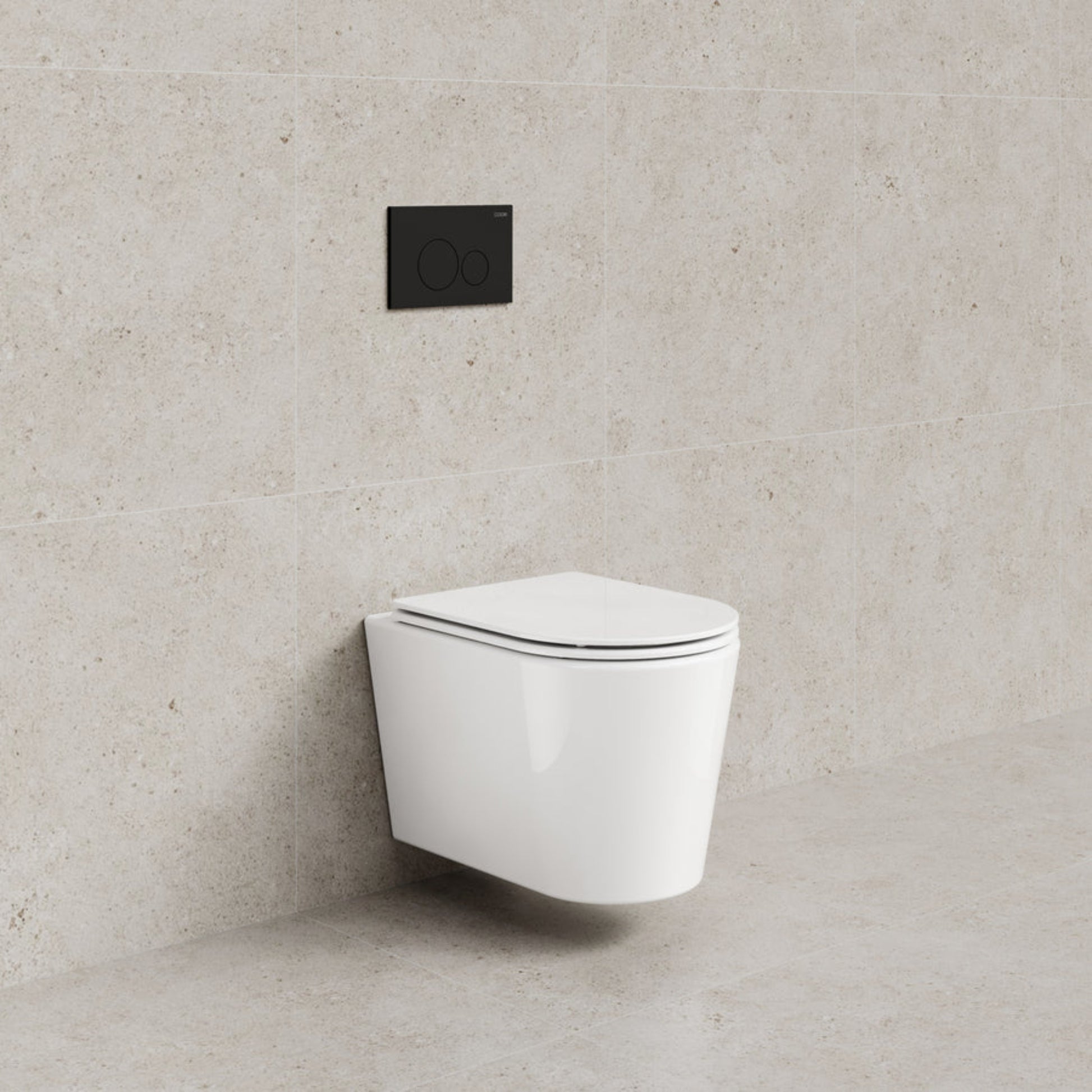 CODE PURE TYPHOON WALL HUNG TOILET SUITE | MATTE BLACK BUTTON