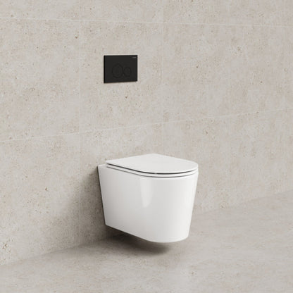 CODE PURE TYPHOON WALL HUNG TOILET SUITE | MATTE BLACK BUTTON