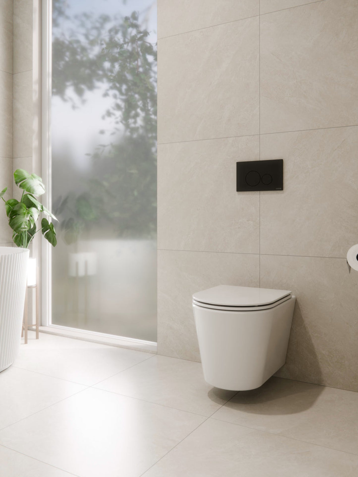 CODE PURE TYPHOON WALL HUNG TOILET SUITE | MATTE BLACK BUTTON