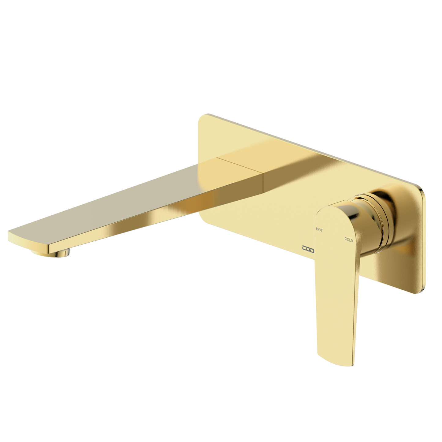 CODE PURE WALL MOUNTED BASIN MIXER BRUSHED BRASS
