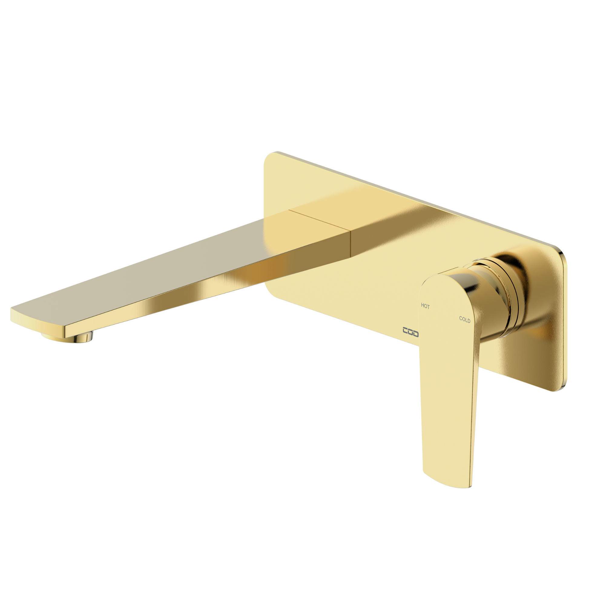 CODE PURE WALL MOUNTED BASIN MIXER BRUSHED BRASS
