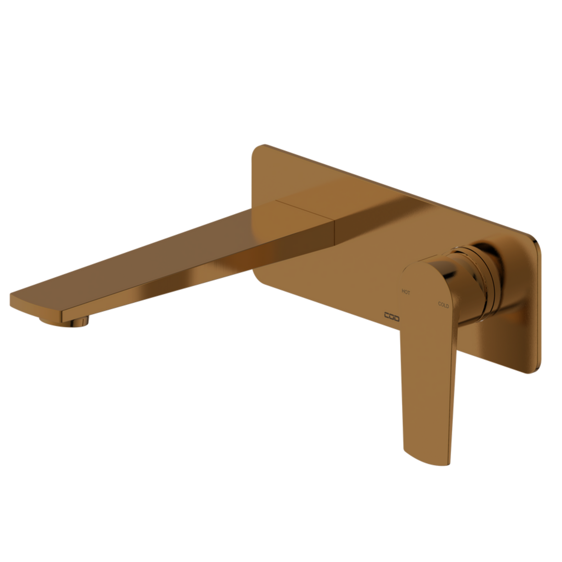 CODE PURE WALL MOUNTED BASIN MIXER BRUSHED COPPER