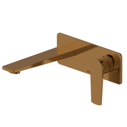 CODE PURE WALL MOUNTED BASIN MIXER BRUSHED COPPER