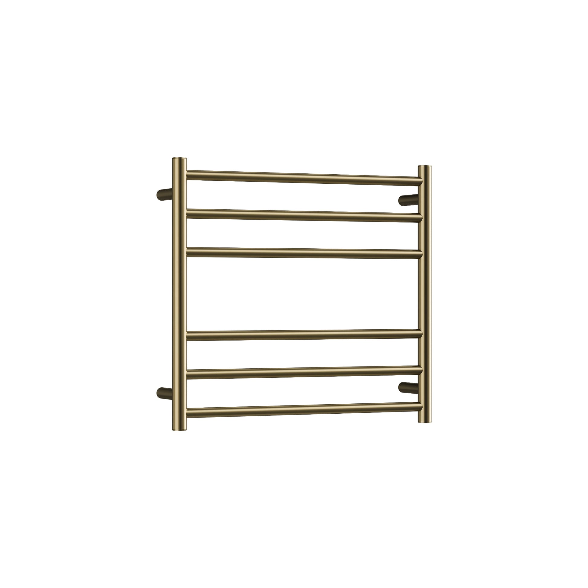 CODE ROUND HEATED TOWEL LADDERS 600X650 BRUSHED BRASS