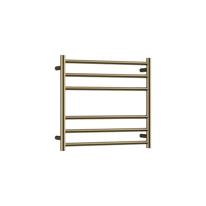 CODE ROUND HEATED TOWEL LADDERS 600X650 BRUSHED BRASS