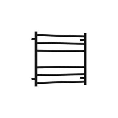 CODE ROUND HEATED TOWEL LADDERS 600X650 MATTE BLACK