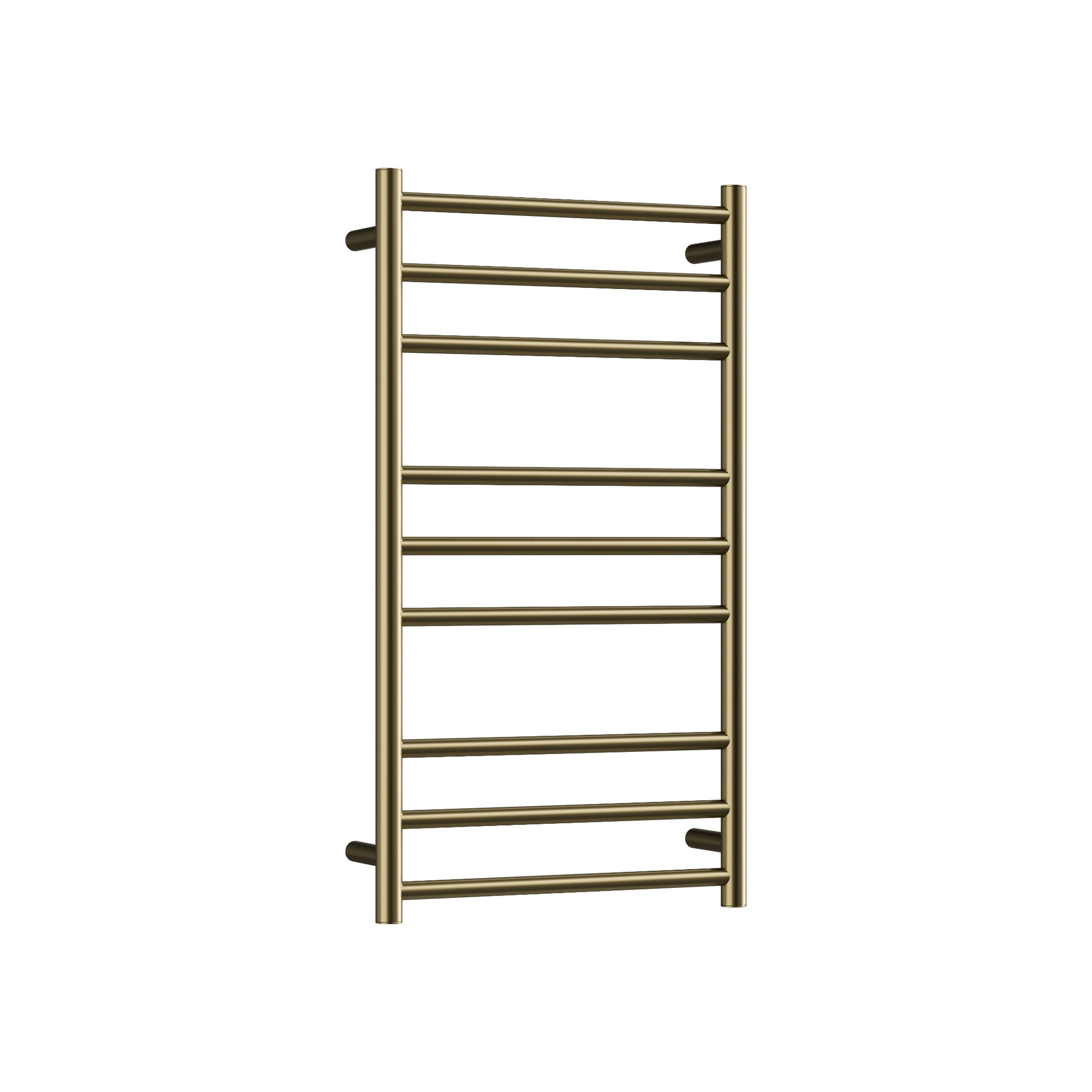 CODE ROUND HEATED TOWEL LADDERS 900X500 BRUSHED BRASS