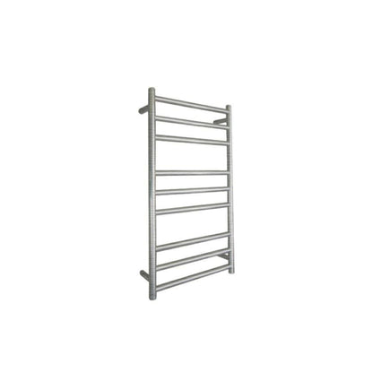 CODE ROUND HEATED TOWEL LADDERS 900X500 BRUSHED STAINLESS