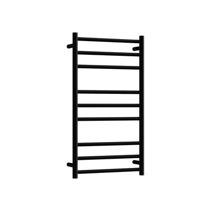 CODE ROUND HEATED TOWEL LADDERS 900X500 MATTE BLACK