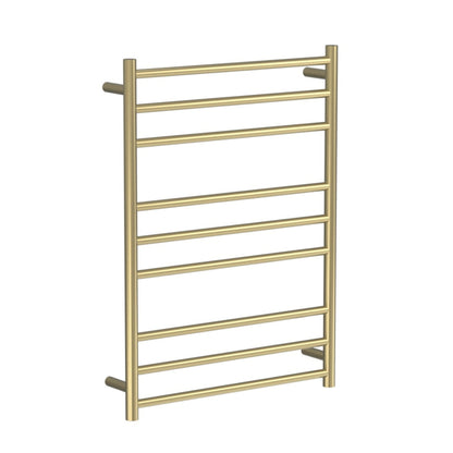 CODE ROUND HEATED TOWEL LADDERS 900X650 BRUSHED BRASS