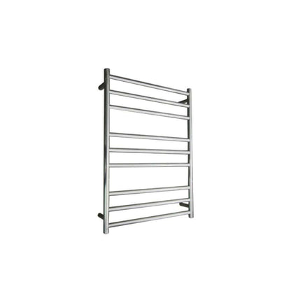 CODE ROUND HEATED TOWEL LADDERS 900X650 BRUSHED NICKEL