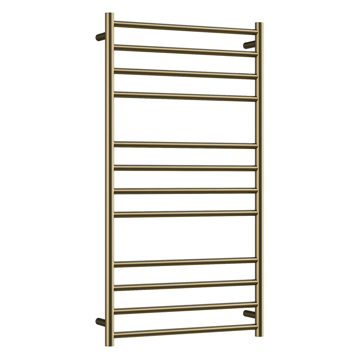 CODE ROUND HEATED TOWEL LADDER 1200X650 BRUSHED BRASS