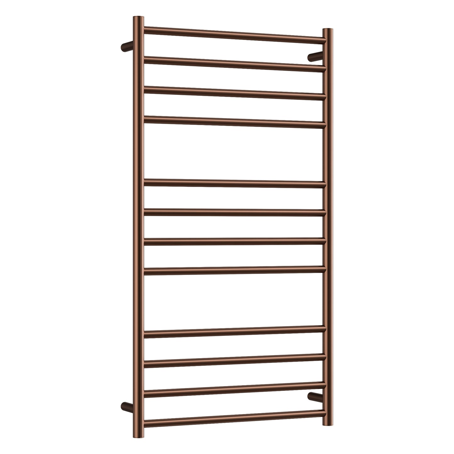 CODE ROUND HEATED TOWEL LADDER 1200X650 BRUSHED COPPER