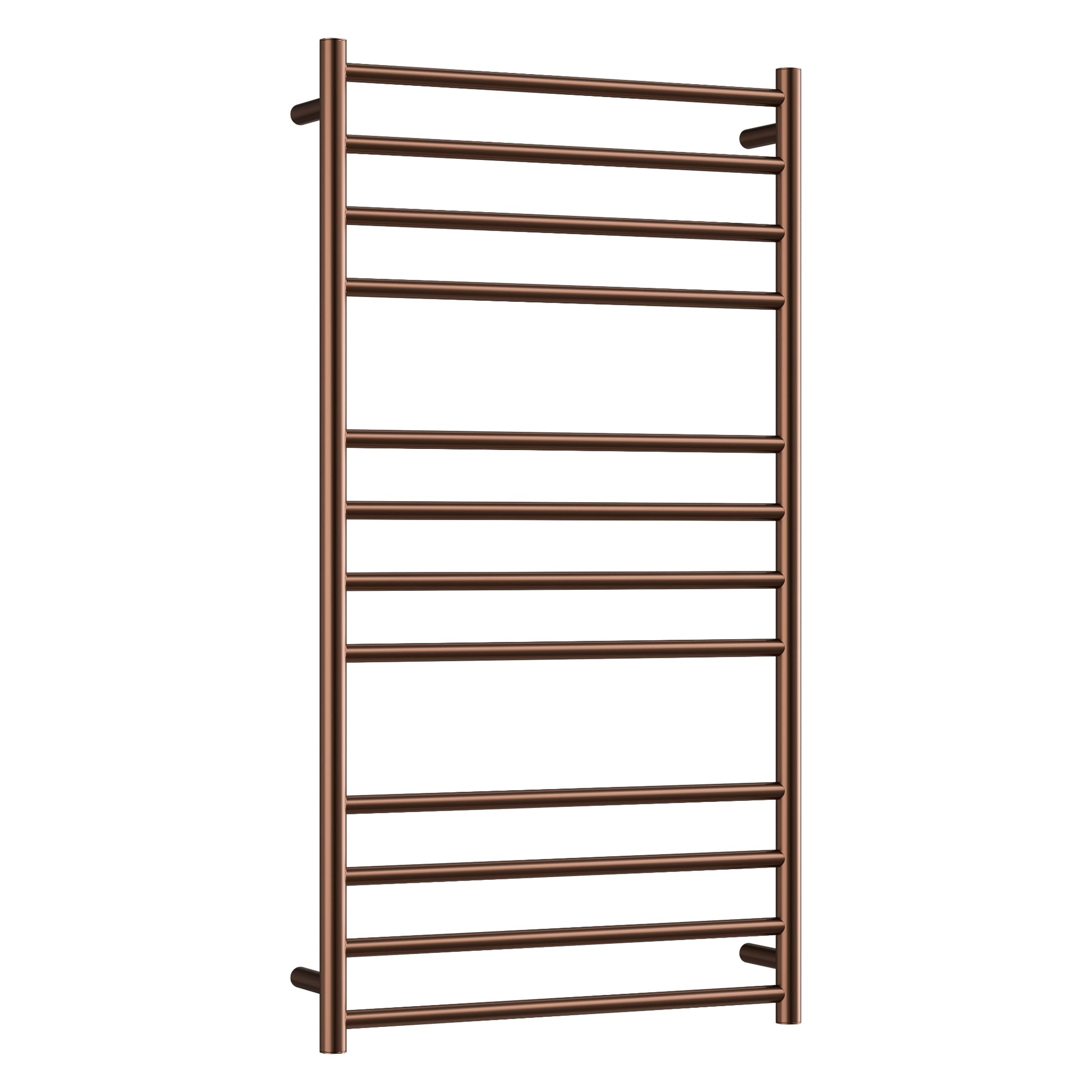 CODE ROUND HEATED TOWEL LADDER 1200X650 BRUSHED COPPER