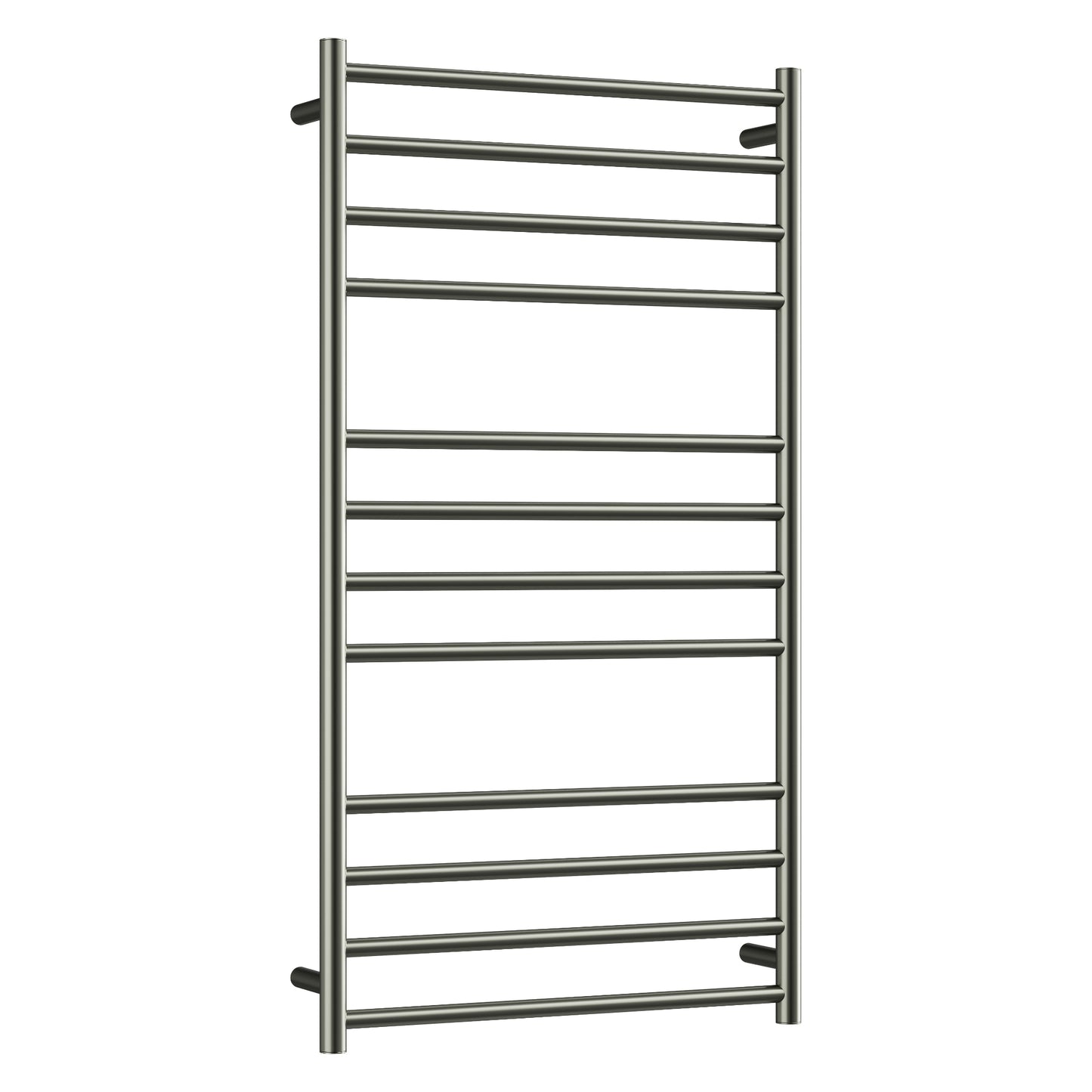 CODE ROUND HEATED TOWEL LADDER 1200X650 BRUSHED NICKEL